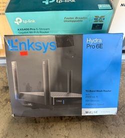 Linksys Hydra Pro 6E Tri-Band Mesh Router Brand New In Box