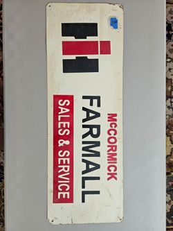 International Harvester Farmall Sign