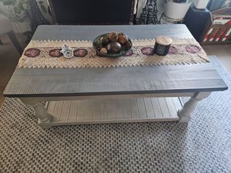 Pemberly Row Transitional White Alabaster Lift Top Coffee Table
48"W × 28"D × 18.5"H