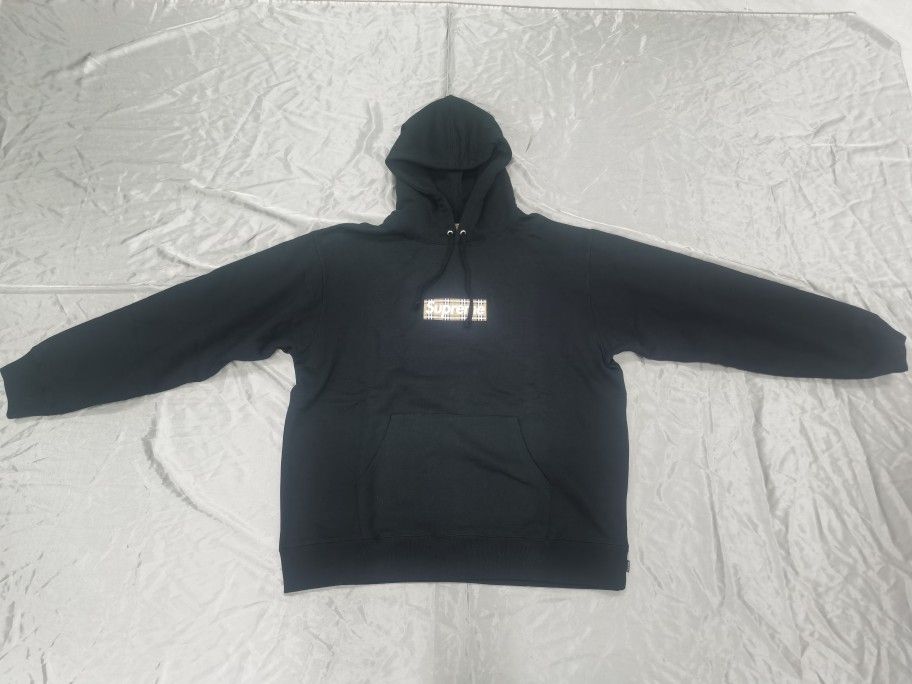 Supreme Burberry Box Logo Hooded Sweatshirt