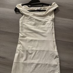 Bebe White Slip On  Dress 
