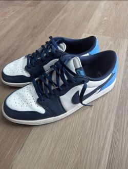 LIKE NEW: Air Jordan 1 Retro Low OG "Obsidian / UNC" | Size 12 | OG All