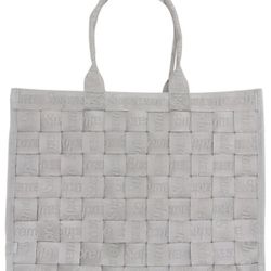 Supreme Woven 3 Grey Silver SS24 Shoulder Tote Utility Bag