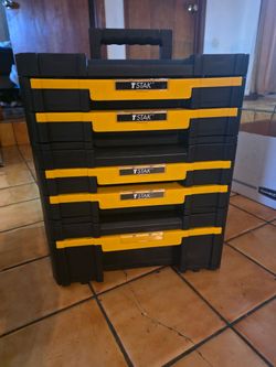 Dewalt TSTAK Stacked Stakeable Connect Tool box Toolbox Drawers Chest Tote Tray