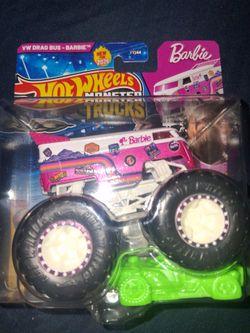Hotwheels Monster Trucks"Barbie VW Drag bus