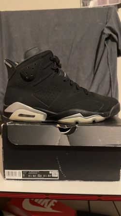 Air Jordan 6 Retro Black Metallic Silver Size 11