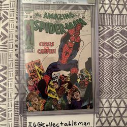 AMAZING SPIDER-MAN #68 CGC 9.4   KINGPIN APPEARANCE 1969