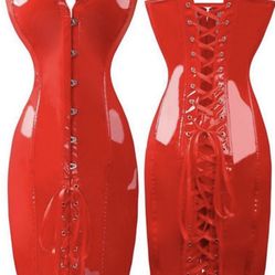 Real Latex Corset Dress 