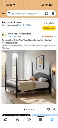 Queen bed fram