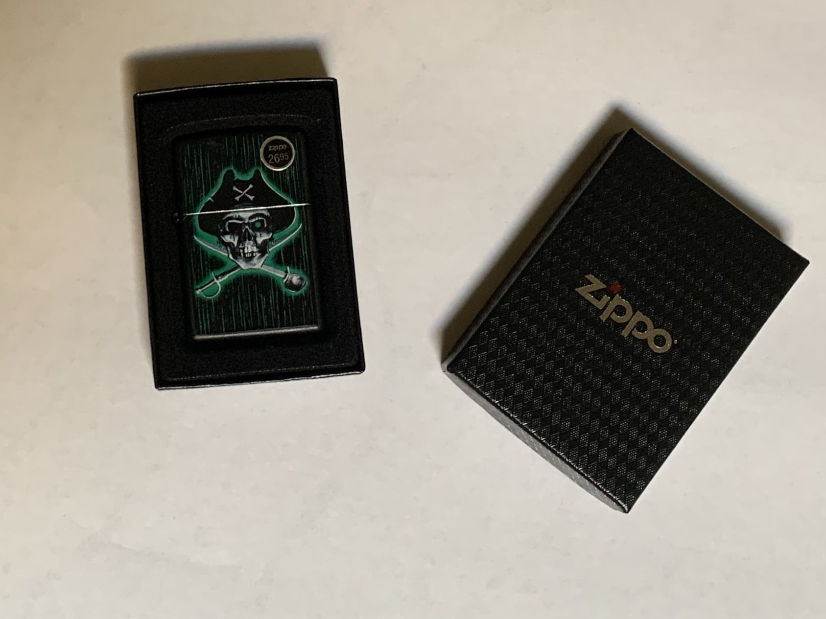 Zippo Lighter, Vintage Pirate Design, new