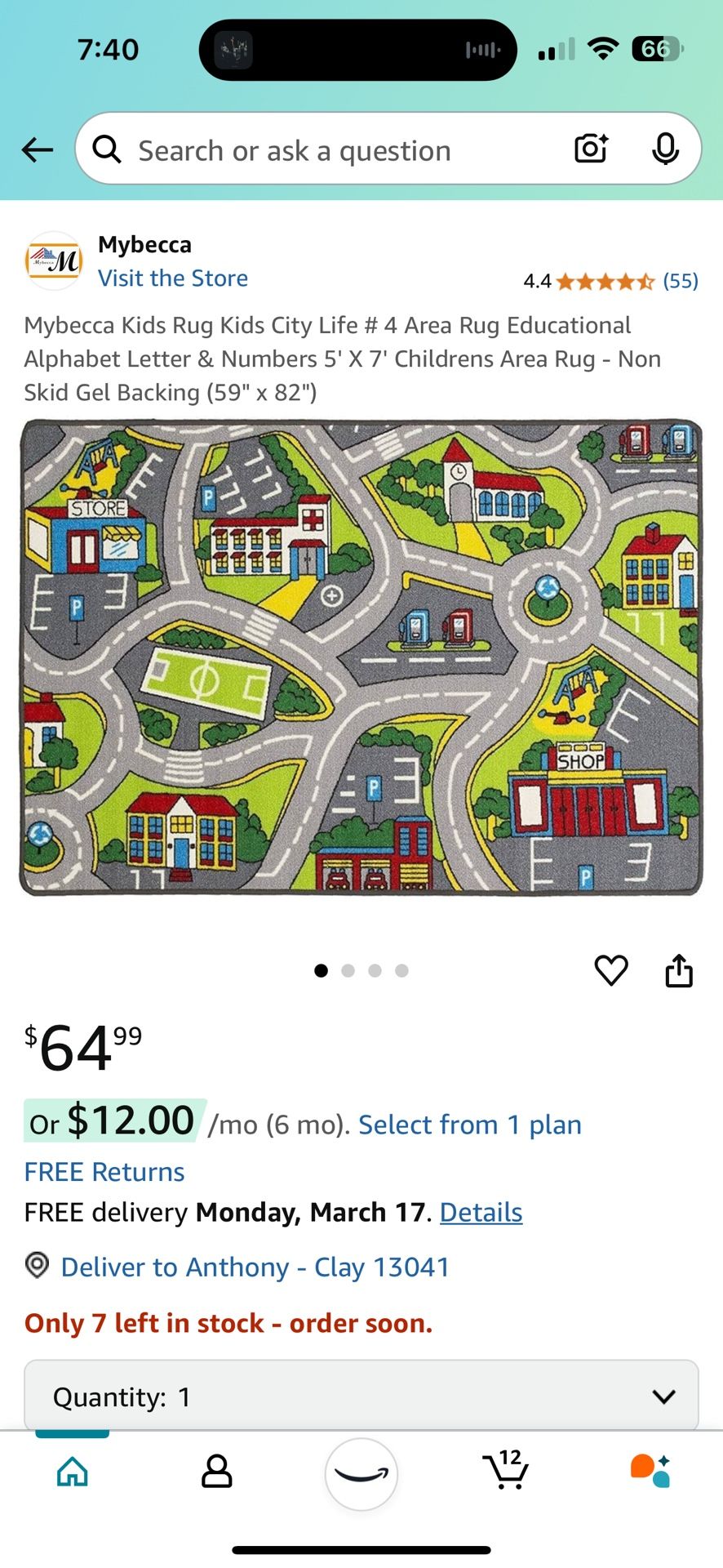 Toddler Rug
