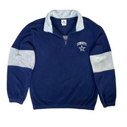 Dallas Cowboys Fleece Sweater Size Adult Large 1/4 Zip NFL  Team Apparel