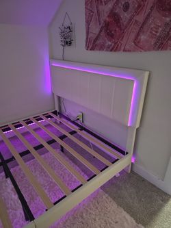 Lighted Queen Bed