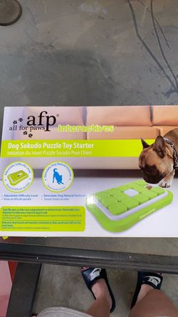 Interactive dog puzzle feeder