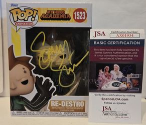 My Hero Academia Re-Destro Funko Pop (Rare) Autograpgh Sonny Strait