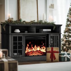 TV STAND with Fire Place (BRAND NEW)