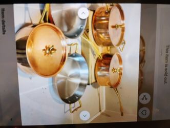 New Daniel Cremieux  7 piece copper cookware set