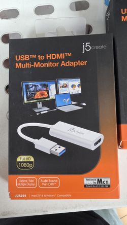 j5create USB to HDMI Multi-Monitor Adapter JUA254
