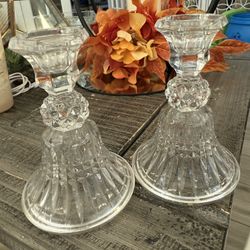 Glass Candle Holder 
