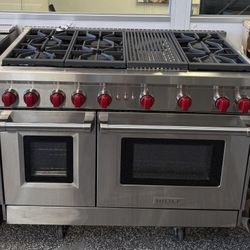 Wolf 48 Inch Freestanding Professional Gas Range
