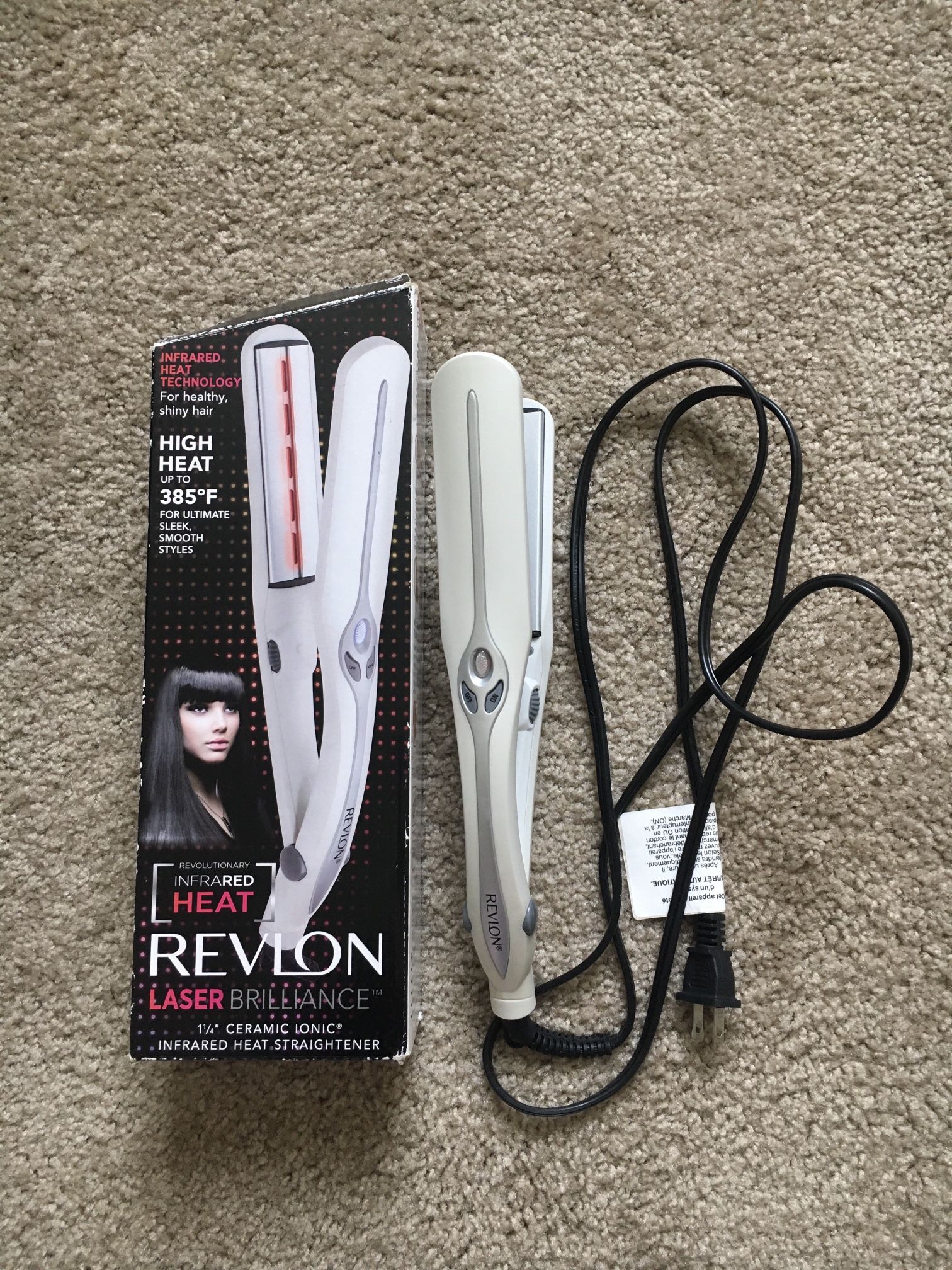 Revlon Laser Brilliance Infrared Heat Hair Straightener