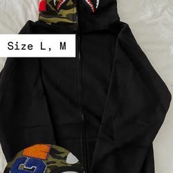 BAPE ZIP CAMO/BLACK