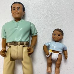 Loving Family AA Black Dad & Baby Boy