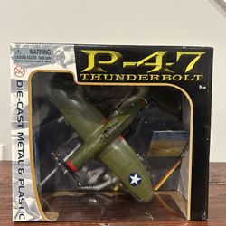 MotorMax P-47 Thunderbolt Fighter Plane Diecast Airplane ZOMBIE 1:48 #76316 New