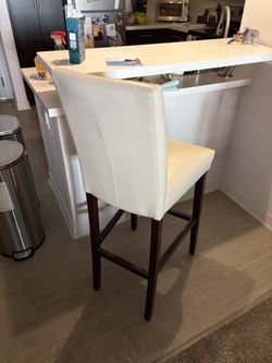 White barstool