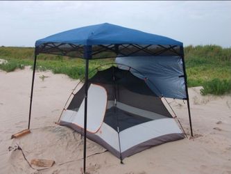 Quick Shade Blue Go Hybrid Backpack Canopy