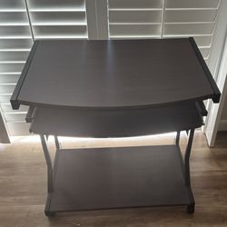 Mobile 29” Computer Desk – Espresso – Excellent Condition