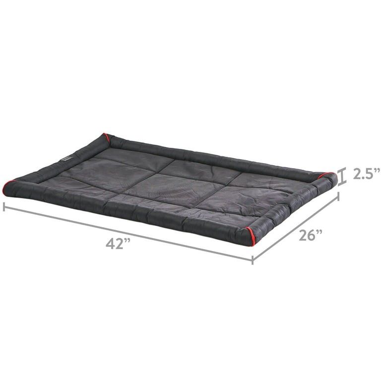 Vibrant Life Durable & Water-Resistant Dog Crate Mat, Black, 42"