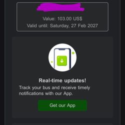 FlixBus Voucher $103 – Sell for $95!