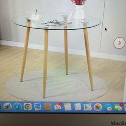 Round Glass Dining Table