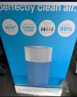 Blueair Blue Pure 411 - Air purifier - Particle and carbon filter - 15m2 - Blue