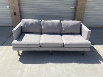 *Free Delivery* Modern Gray West Elm Couch Sofa 3 Seater