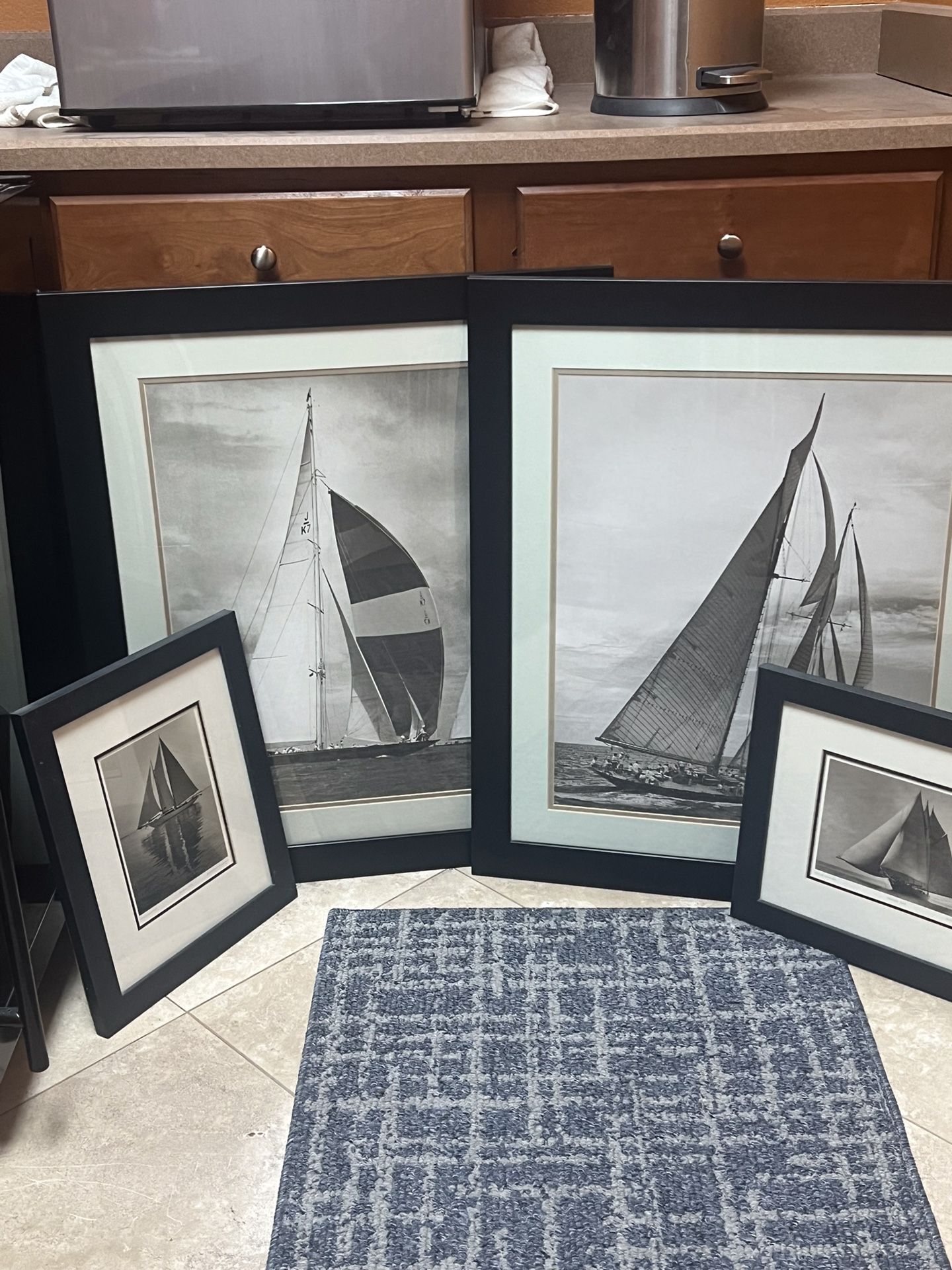Set Of 4 Sailboat Pictures