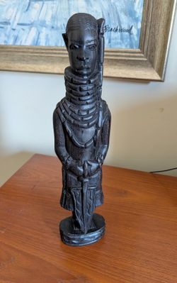 Wood-Carved African Figure