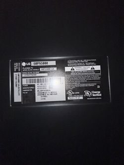 LG 60 INCH PLASMA TV 1080 p HDTV
