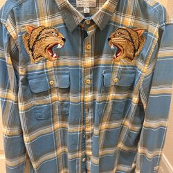 Lucky Brand LS button down shirt - Wildcat, Blue, XL