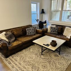 Restoration Hardware Lancaster Leather Sofas 