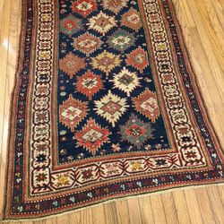 4x6 Antique Caucasian Kazak Rug (1870)