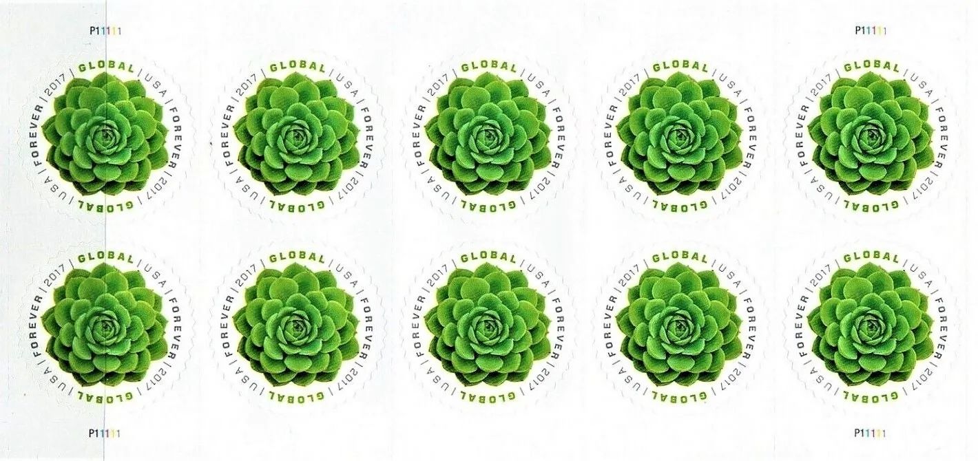 1000 Global Green Succulent Forever Stamp