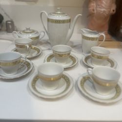 Cmielow Made In Poland Porcelain Tea Set