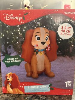 LADY AND THE TRAMP INFLATABLE CHRISTMAS INFLATABLE LADY INFLATABLE NEW 3.2FT