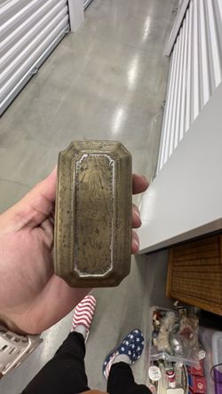 Vintage Brass Engraved Trinket Box