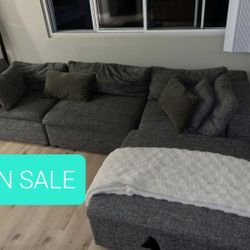 Modular Sectional Sofa Couch With Ottoman 