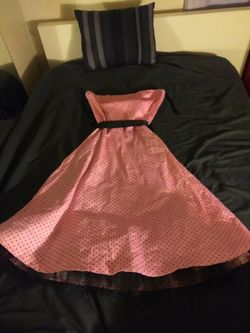Awesome vintage swing style strapless dress