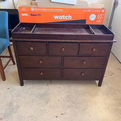 Dresser with changing top