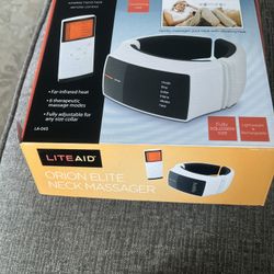 Orion Elite Neck Massager LITEAID Heat Vibrating Lightweight Rechargeable LA-045